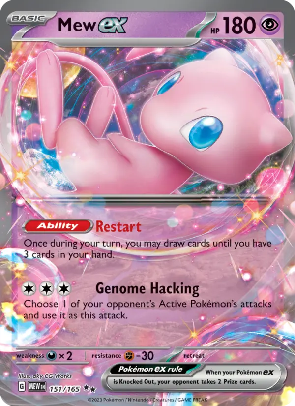 Mew ex, 151 151/165 — owner scan, uninspected